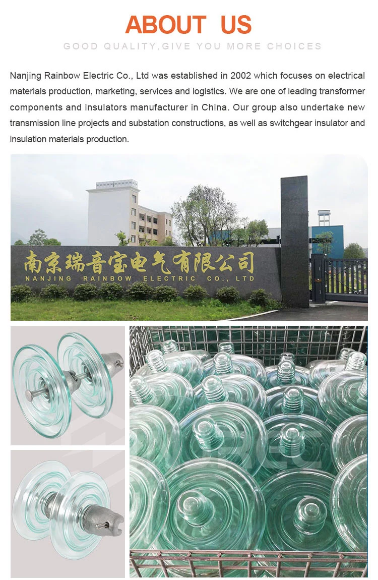 IEC Standard Fog Type Toughed Suspension Glass Insulator