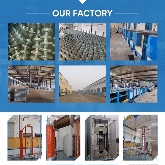 Электрический стеклянный дисковый подвесной изолятор