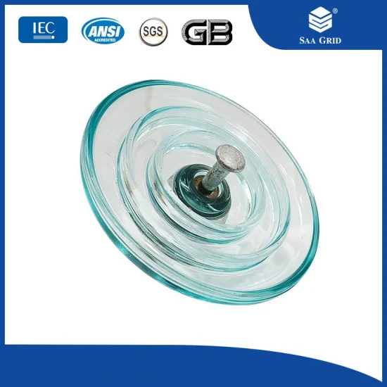 Экспорт-импорт Китай Высоковольтный аэродинамический тип стеклянный дисковый подвесной изолятор 70 кн